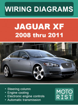 Jaguar XF с 2008 по 2011 год, электросхемы в электронном виде (на английском языке)