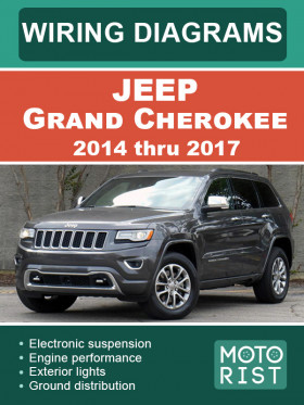 Цветные электросхемы Jeep Grand Cherokee с 2014 по 2017 год в формате PDF (на английском языке)