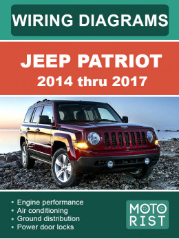 Jeep Patriot с 2014 по 2017 год, цветные электросхемы в электронном виде (на английском языке)