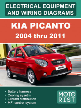 Kia Picanto с 2004 по 2011 год, электрооборудование и электросхемы в электронном виде (на английском языке)