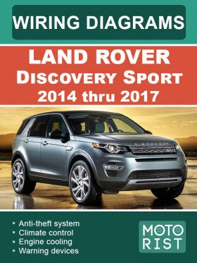 Цветные электросхемы Land Rover Discovery Sport с 2014 по 2017 год в формате PDF (на английском языке)