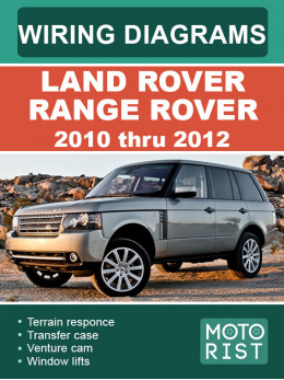 Land Rover Range Rover с 2010 по 2012 год, цветные электросхемы в электронном виде (на английском языке)
