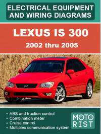 Lexus IS 300 2002 thru 2005, color wiring diagrams