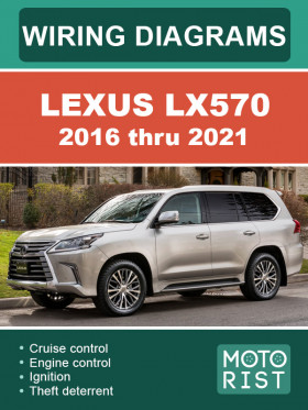 Lexus LX570 2016 thru 2021, colored wiring diagrams