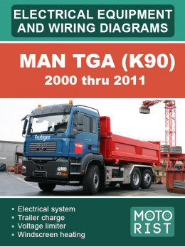 MAN TGA (K90) с 2000 по 2011 год, электрооборудование и электросхемы в электронном виде (на английском языке)