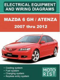 Mazda 6 GH / Atenza 2007 thru 2012, color wiring diagrams