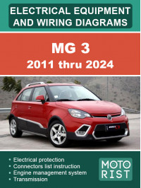MG 3 2011 thru 2024, color wiring diagrams