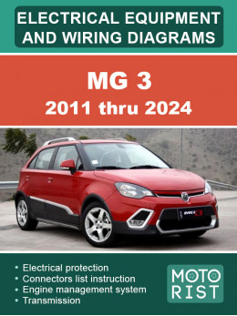 MG 3 2011 thru 2024, color wiring diagrams