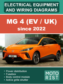 MG 4 (EV / UK) since 2022, color wiring diagrams