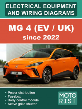 MG 4 (EV / UK) since 2022, color wiring diagrams