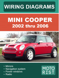 Mini Cooper с 2002 по 2006 год, электросхемы в электронном виде (на английском языке)