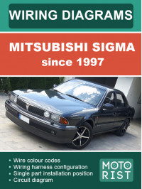 Mitsubishi Sigma з 1997 року, електрообладнання та електросхеми у форматі PDF (англійською мовою)