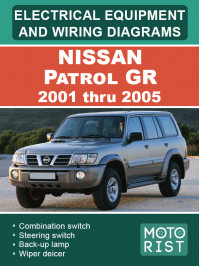 Nissan Patrol GR с 2001 по 2005 год, электрооборудование и электросхемы в электронном виде (на английском языке)