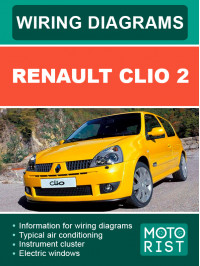 Renault Clio 2, электросхемы в электронном виде (на английском языке)
