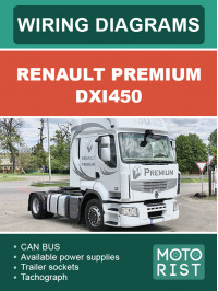Renault Premium DXI450, кольорові електросхеми у форматі PDF (англійською мовою)