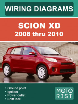 Scion XD з 2008 по 2010 рік, електрообладнання та електросхеми у форматі PDF (англійською мовою)