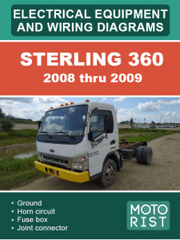 Sterling 360 с 2008 по 2009 год, электрооборудование и электросхемы в электронном виде (на английском языке)