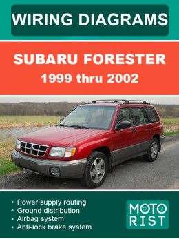 Subaru Forester з 1999 по 2002 рік, електросхеми у форматі PDF (англійською мовою)