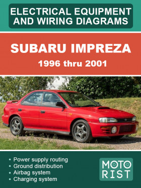 Электрооборудование и электросхемы Subaru Impreza c 1996 по 2001 год в формате PDF (на английском языке)