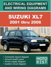 Suzuki XL7 с 2001 по 2006 год, электрооборудование и цветные электросхемы в электронном виде (на английском языке)