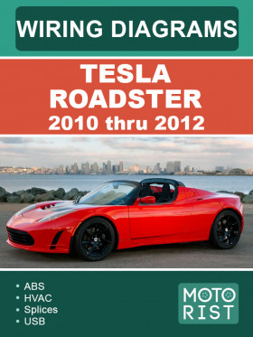 Tesla Roadster 2010 thru 2012, color wiring diagrams