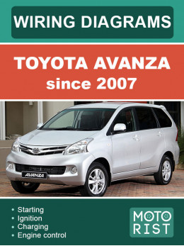 Toyota Avanza c 2007 года, электросхемы в электронном виде (на английском языке)