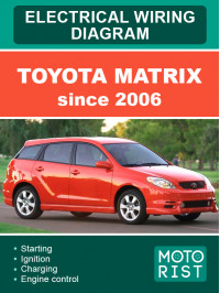 Toyota Matrix c 2006 года, электросхемы в электронном виде (на английском языке)
