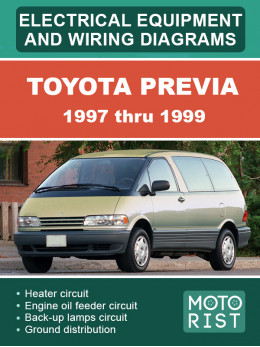 Toyota Previa с 1997 по 1999 год, электросхемы в электронном виде (на английском языке)