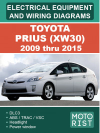 Toyota Prius (XW30) 2009 thru 2015, color wiring diagrams