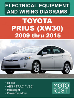 Toyota Prius (XW30) 2009 thru 2015, color wiring diagrams