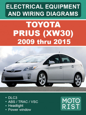 Toyota Prius (XW30) 2009 thru 2015, color wiring diagrams