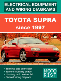 Toyota Supra c 1997 года, электрооборудование и электросхемы в электронном виде (на английском языке)