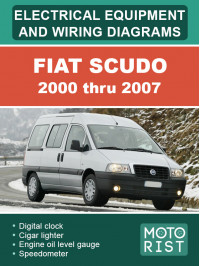 Fiat Scudo с 2000 по 2007 год, электрооборудование и электросхемы в электронном виде (на английском языке)