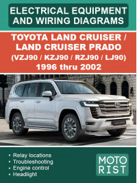 Toyota Land Cruiser / Land Cruiser Prado (VZJ90 / KZJ90 / RZJ90 / LJ90) с 1996 по 2002 год, электросхемы и электрооборудование в электронном виде (на английском языке)