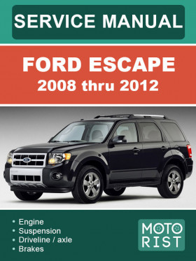 Посібник з ремонту Ford Escape з 2008 по 2012 рік у форматі PDF (англійською мовою)