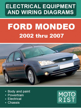 Ford Mondeo с 2002 по 2007 год, электрооборудование и электросхемы в электронном виде (на английском языке)