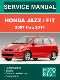 Honda Jazz / Fit с 2007 по 2014 год, руководство по ремонту и эксплуатации в электронном виде (на английском языке)