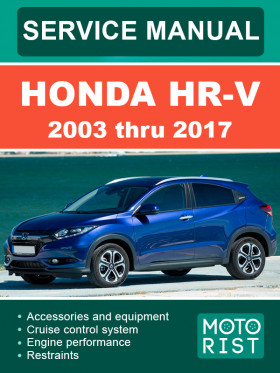Honda HR-V 2003 thru 2017, repair e-manual