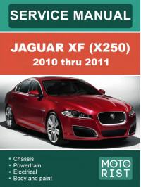 Jaguar XF (X250) 2010 thru 2011, service e-manual