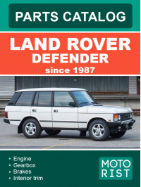 Land Rover Defender since 1987, parts catalog