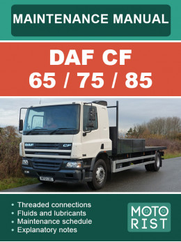 DAF CF 65 / 75 / 85, service and maintenance manual