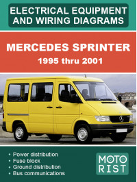 Mercedes Sprinter c 1995 по 2001 год, электросхемы и электрооборудование в электронном виде (на английском языке)