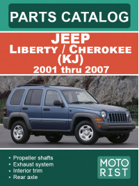 Jeep Liberty / Jeep Cherokee (KJ) с 2001 по 2007 год, каталог деталей в электронном виде (на английском языке)
