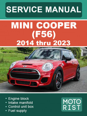 Книга по ремонту Mini Cooper (F56) с 2014 по 2023 год в формате PDF (на английском языке)