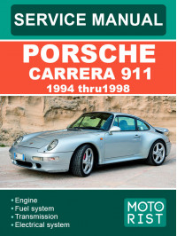 Porsche 911 Carrera с 1994 по 1998 год, руководство по ремонту и эксплуатации в электронном виде (на английском языке)