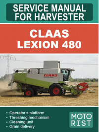 Claas Lexion 480 harvester, service e-manual