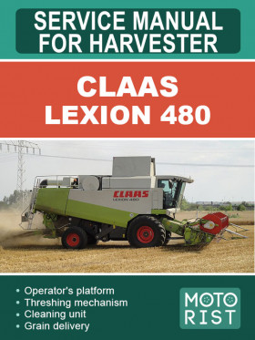 Claas Lexion 480 harvester, repair e-manual