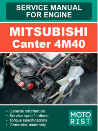 Mitsubishi Canter 4M40 engine, service e-manual