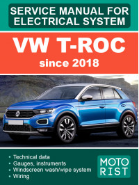 VW T-Roc since 2018 electrical system, service e-manual