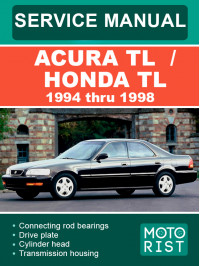 Acura TL / Honda TL с 1994 по 1998 год, руководство по ремонту и эксплуатации в электронном виде (на английском языке)